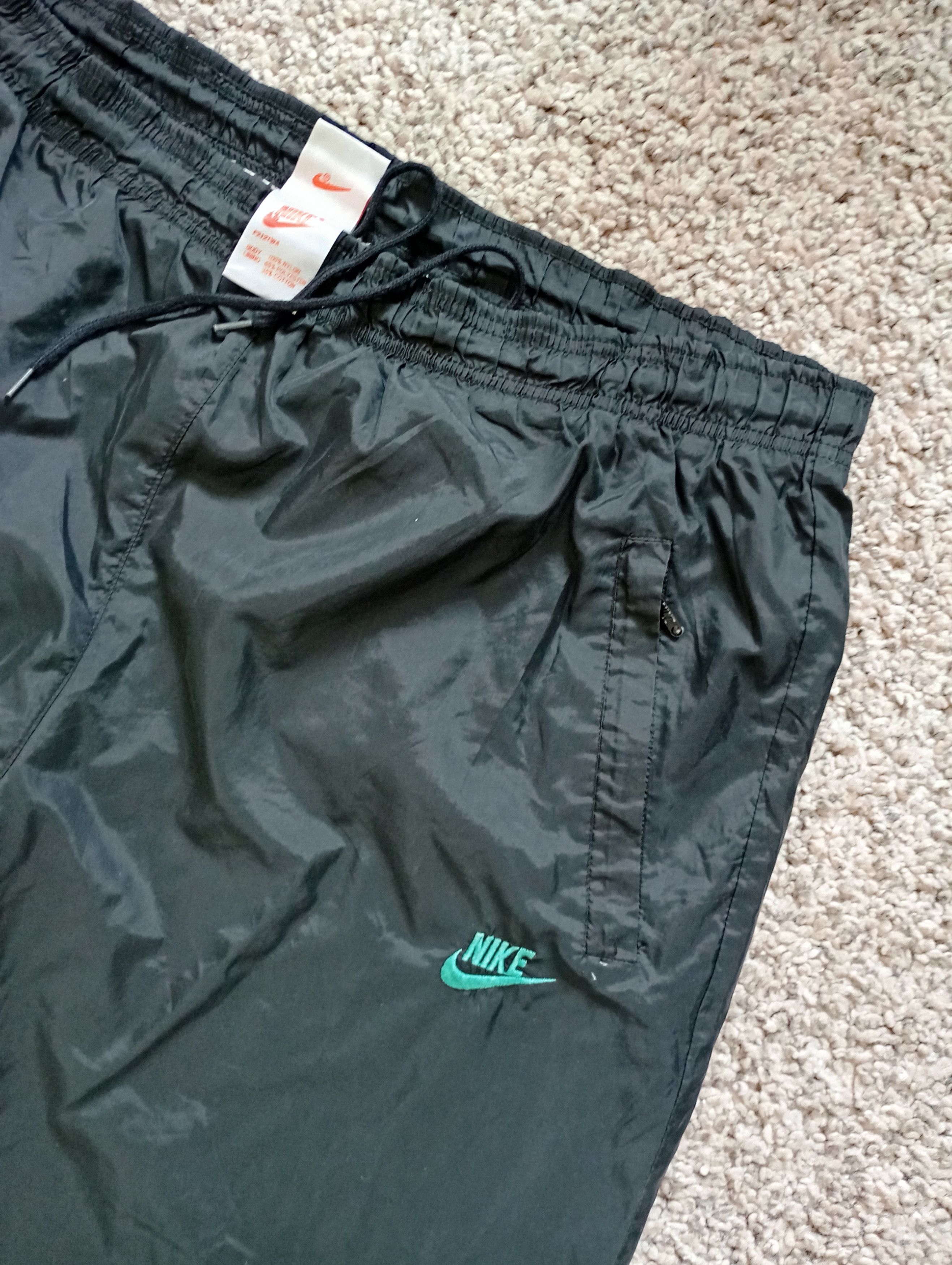 Nike × Vintage Nike Track Pants Vintage Drill Y2K Swoosh Jogger Size US 34 / EU 50 - 4 Thumbnail