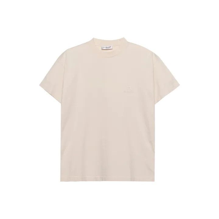 Balenciaga Balenciaga Logo Embroidered T-Shirt for Women 0079 Size S / US 4 / IT 40 - 1 Thumbnail