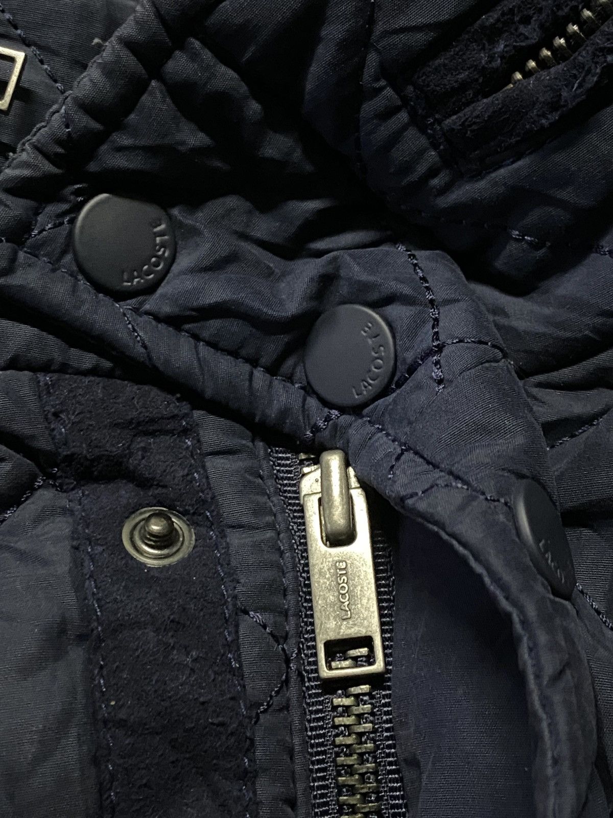 Lacoste Lacoste Quilted Navy Jacket Size US L / EU 52-54 / 3 - 6 Thumbnail