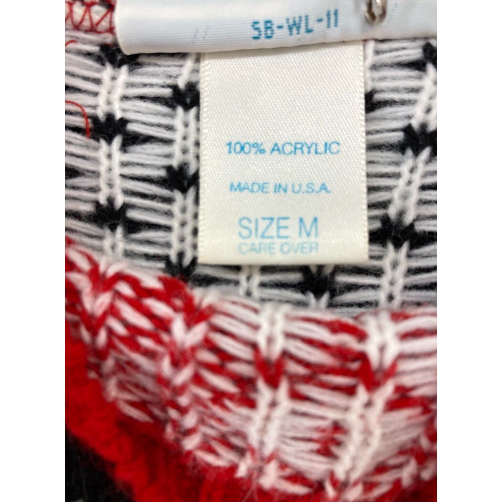Vintage Vintage Sweetbriar Men's Christmas Sweater Medium Red Teddy Bears Pullover Holiday Winter Knit Glamour Geometric 90s Size US M / EU 48-50 / 2 - 3 Thumbnail