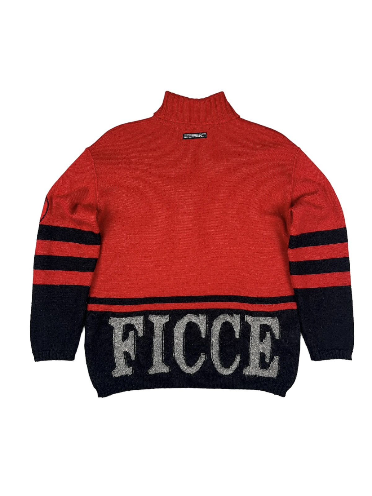 Yoshiyuki Konishi Ficce By Yoshiyuki Konishi ‘Devil Pitchfork” Knit Sweater Size US M / EU 48-50 / 2 - 2 Thumbnail