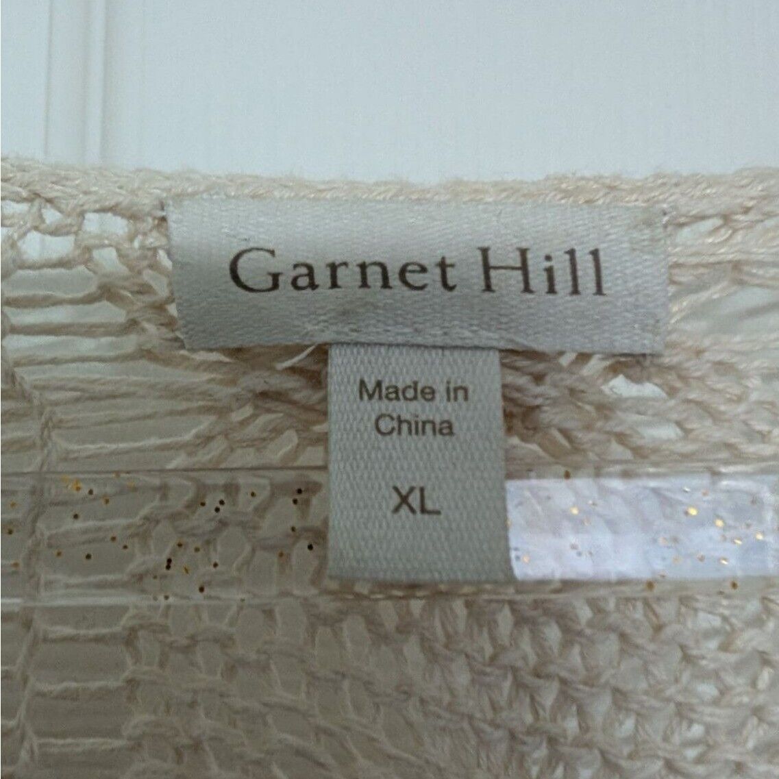 Designer Garnet Hill Cabled Pullover Womens Size XL Ecru Beige Linen Size US XL / EU 56 / 4 - 4 Thumbnail