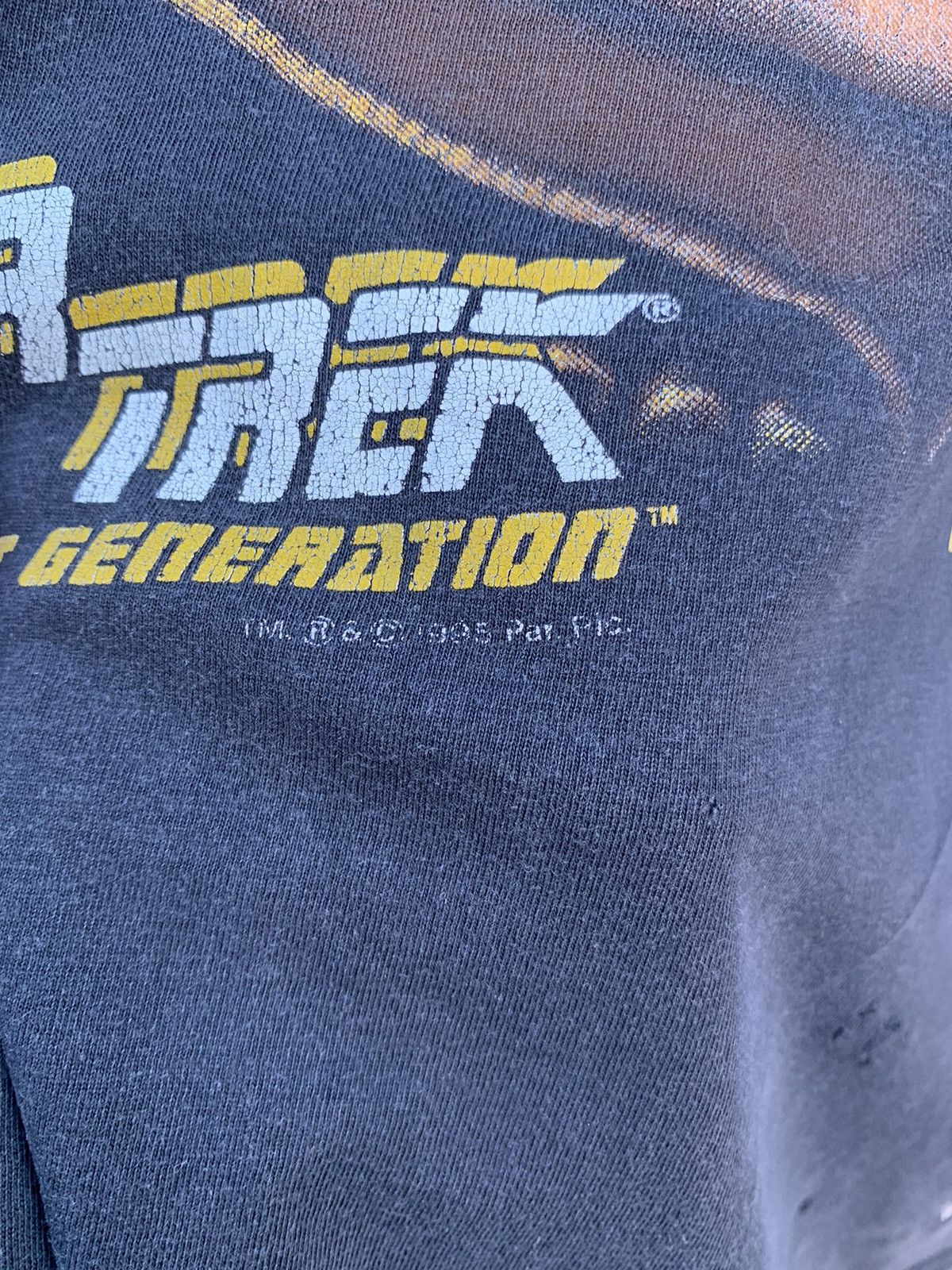 Band Tees × Vintage Star Trek Geordi Tee T Shirt 1995 Vintage Movie Size US XL / EU 56 / 4 - 8 Thumbnail