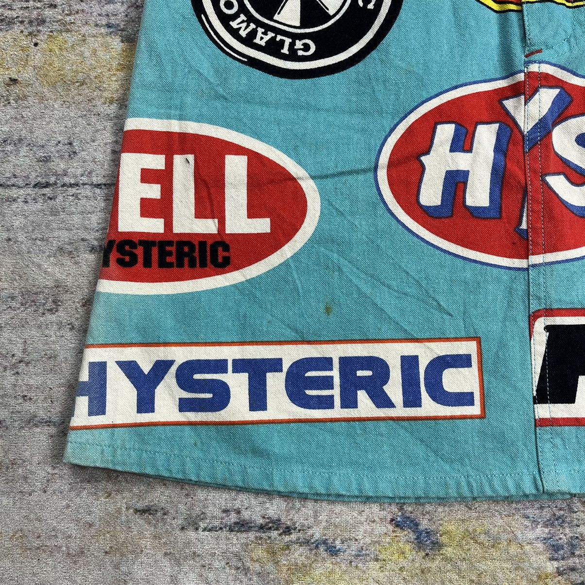 Beauty Beast × Hysteric Glamour y2k vtg 90s Hysteric Glamour motorcycle slogan patches skirt Size 29" - 10 Thumbnail
