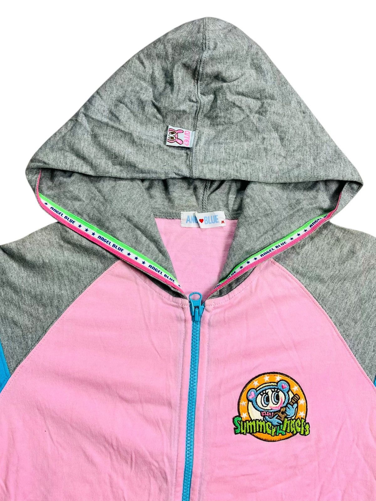Angel Blue 2000s Angel Blue - Happy Island Hooded Shirt Jacket Size L / US 10 / IT 46 - 3 Thumbnail