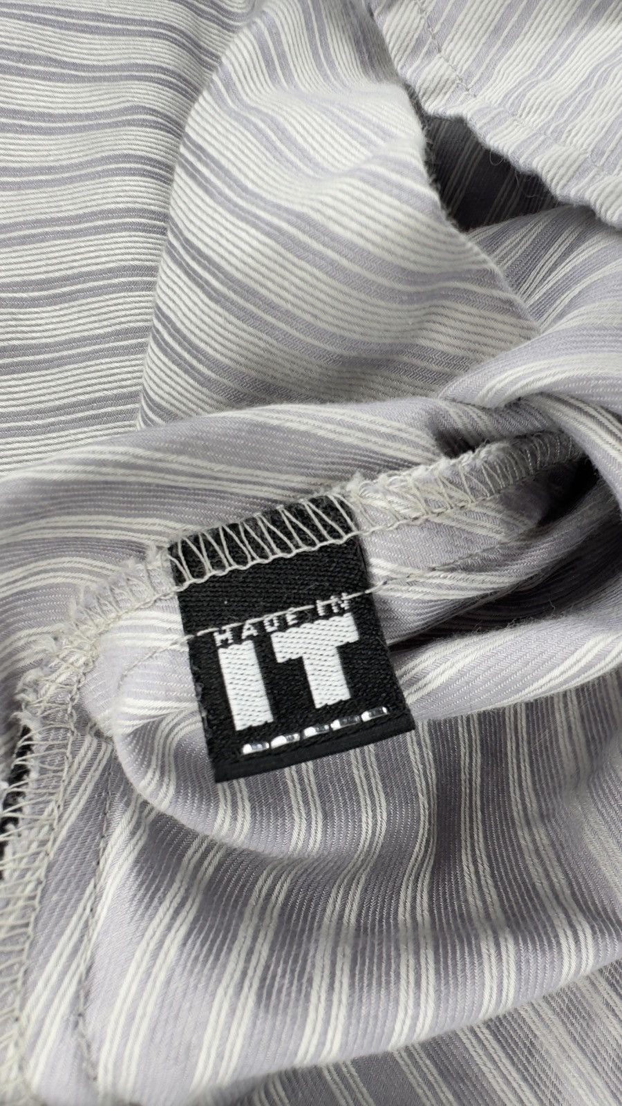 Versace Jeans Couture Versace Jeans Couture Striped Shirt – Grey L Size US L / EU 52-54 / 3 - 9 Thumbnail