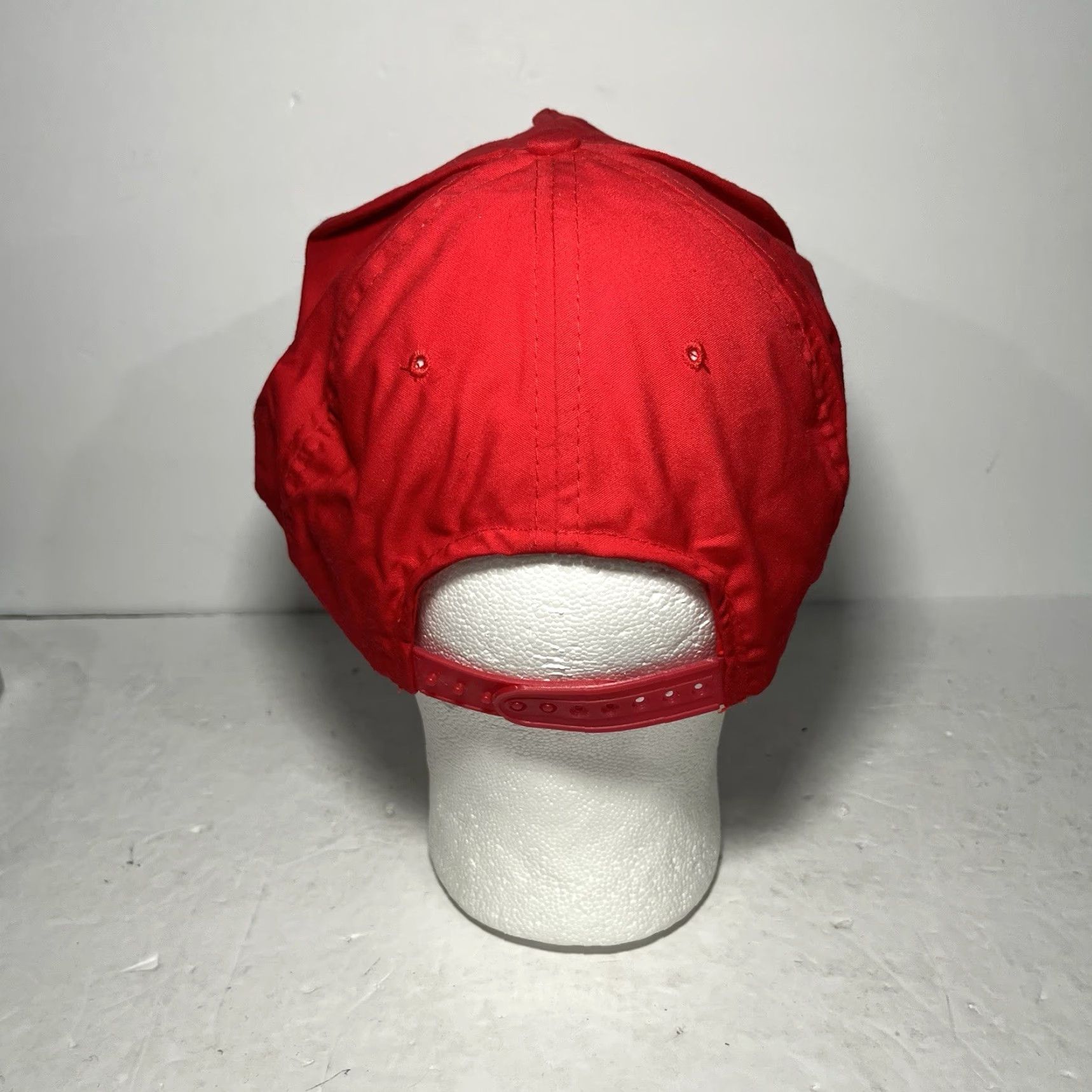 Vintage Vtg Ryder Rope Hat Snapback Baseball Cap Cap One Size Red Polyester Ryder Adjustable Trucker 1980s Mens Boys Size ONE SIZE - 4 Thumbnail