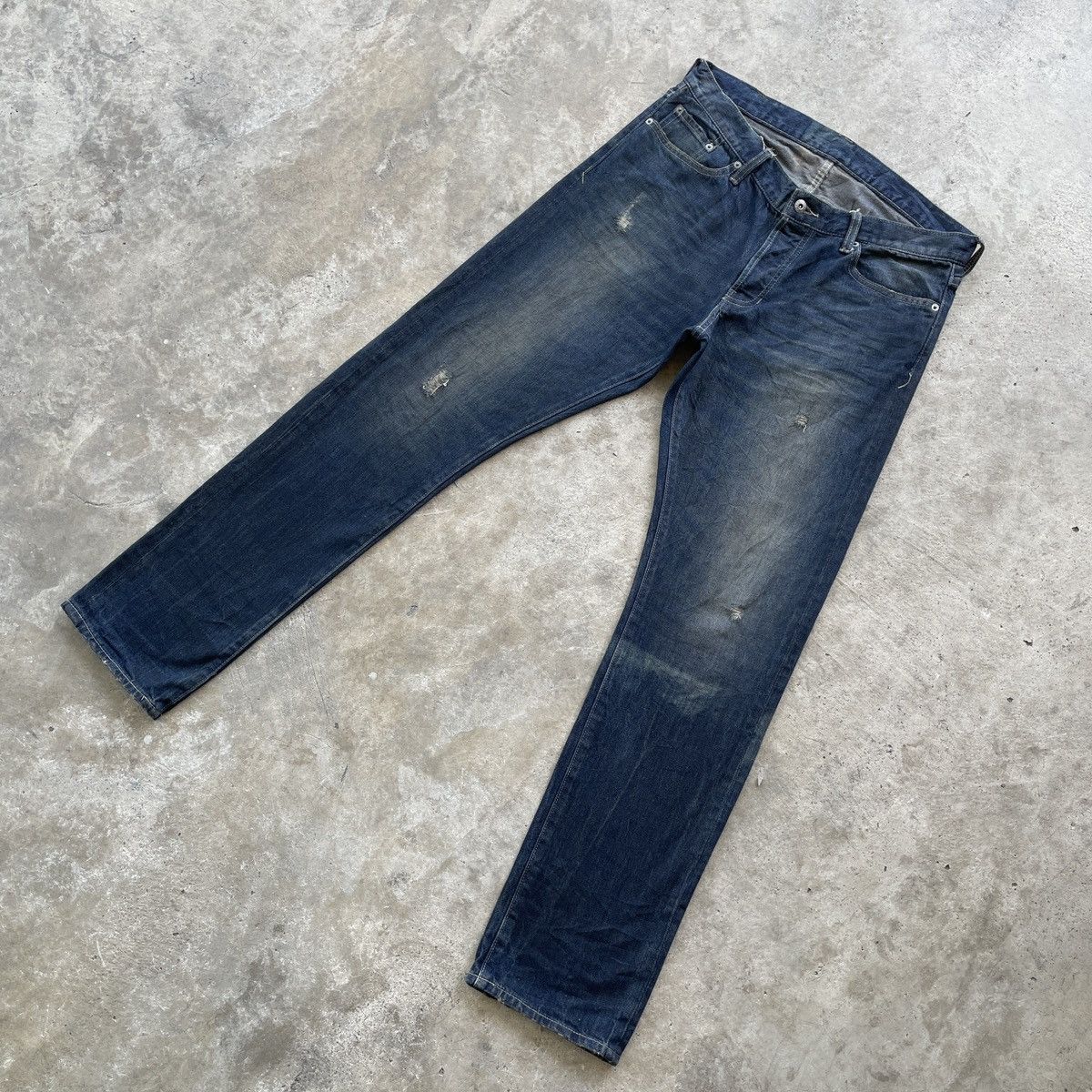 Japanese Brand × Jean × Vintage Vintage The Stooge Japan Faded Denim Jeans Pants Mud Wash Size US 34 / EU 50 - 2 Thumbnail