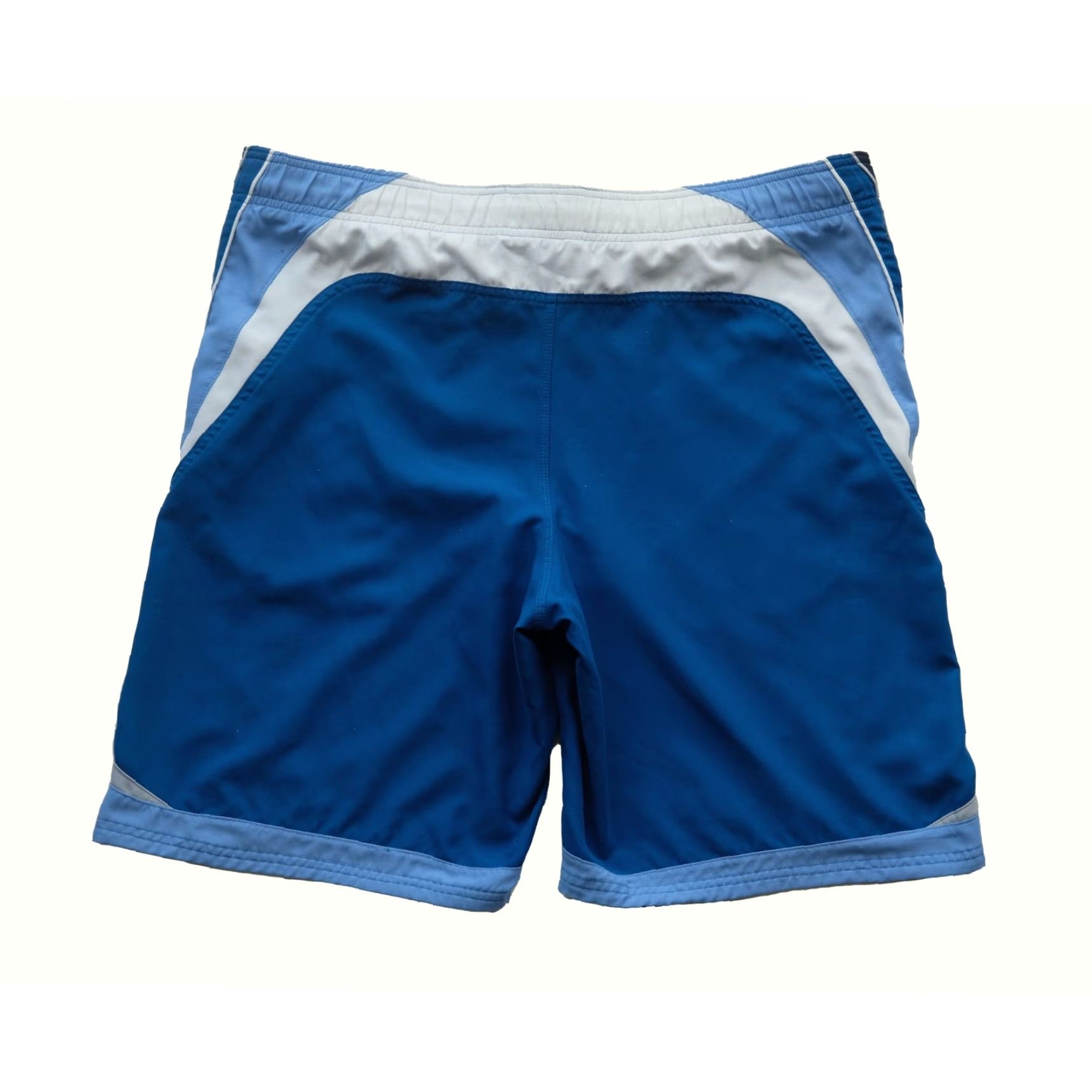 Nike VINTAGE Nike VTG SHORTS Y2K 90s SWIM TRUNK BOARD SURF MEN ADULT SZ L BLUE Pockets Drawstring Lined Size US 33 - 3 Thumbnail