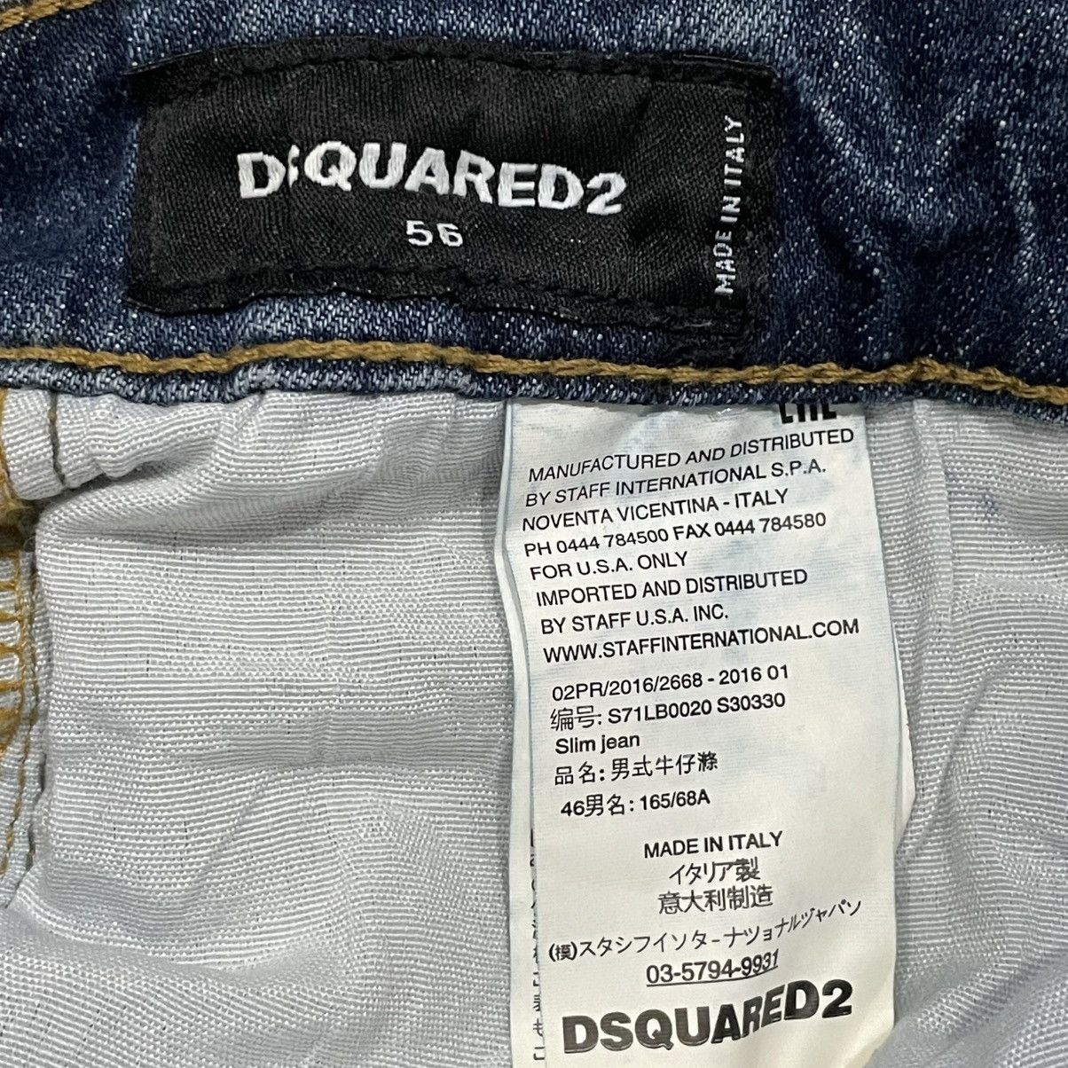 Dsquared2 Dsquared2 Paint Splatter Skinny Jeans Size 34" / US 12 / IT 48 - 8 Thumbnail