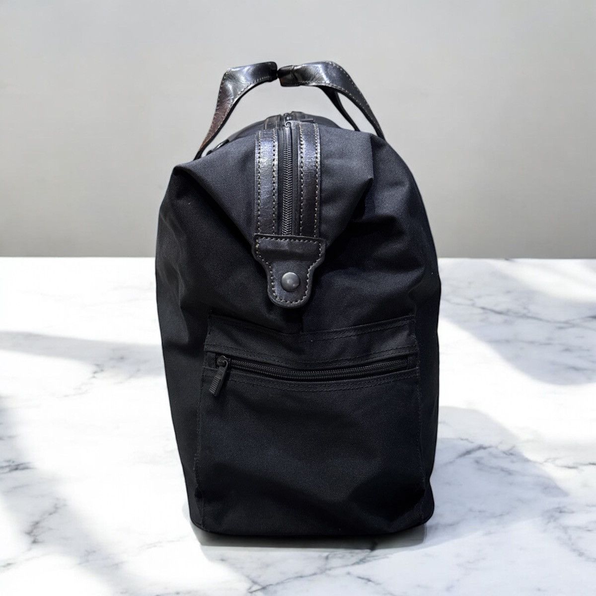 Issey Miyake VTG ISSEY MIYAKE FABRIC & LEATHER TRAVEL BAG Size ONE SIZE - 4 Thumbnail