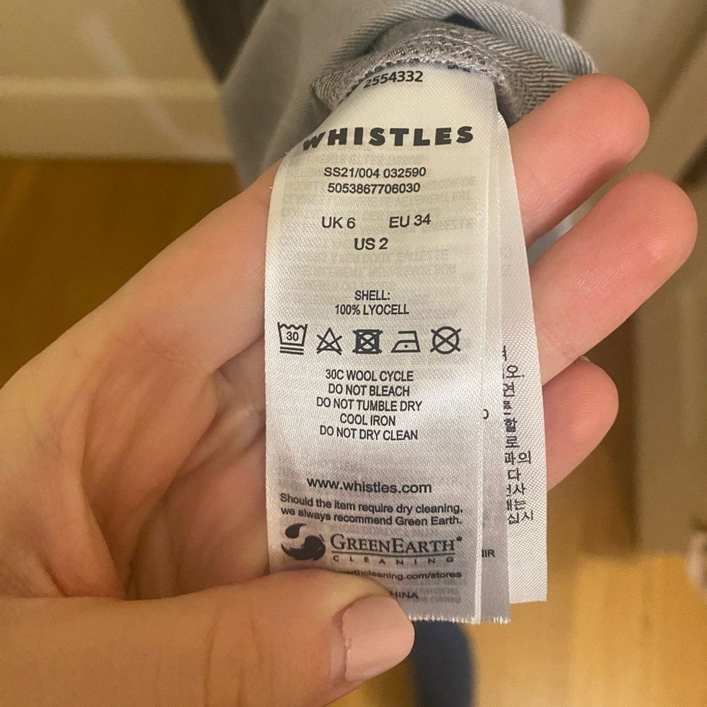 Whistles Whistles Denim Trapeze Midi Dress Size XS / US 0-2 / IT 36-38 - 8 Thumbnail