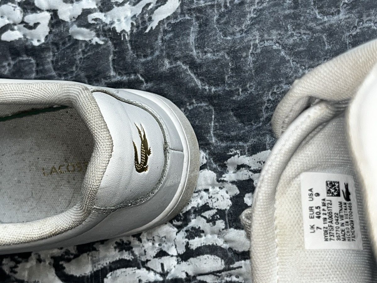 Lacoste Lacoste Men's White Leather Logo Lace Up Sneakers US Size 9 Size US 9 / IT 39 - 10 Thumbnail
