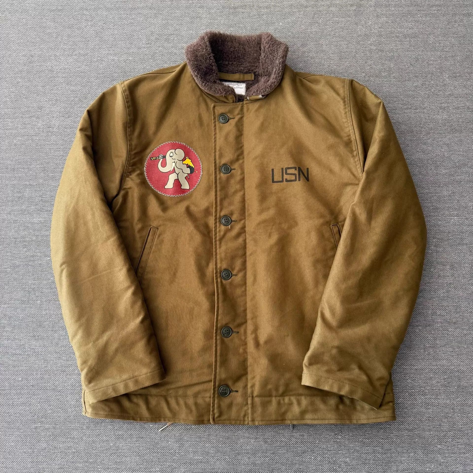 Pherrow's Pherrow's N1 Japan Canvas Wool Alpaca Lining Deck Jacket 44 Size US S / EU 44-46 / 1 - 1 Thumbnail