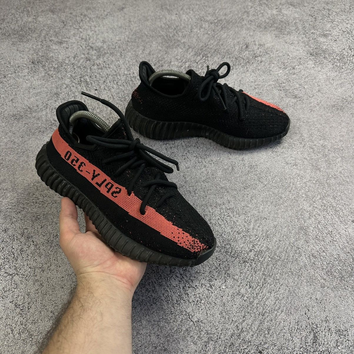 Adidas × Kanye West Adidas Yeezy Boost 350 V2 Core Black Red ( BY9612 ) US 7 Size US 7 / EU 40 - 3 Thumbnail
