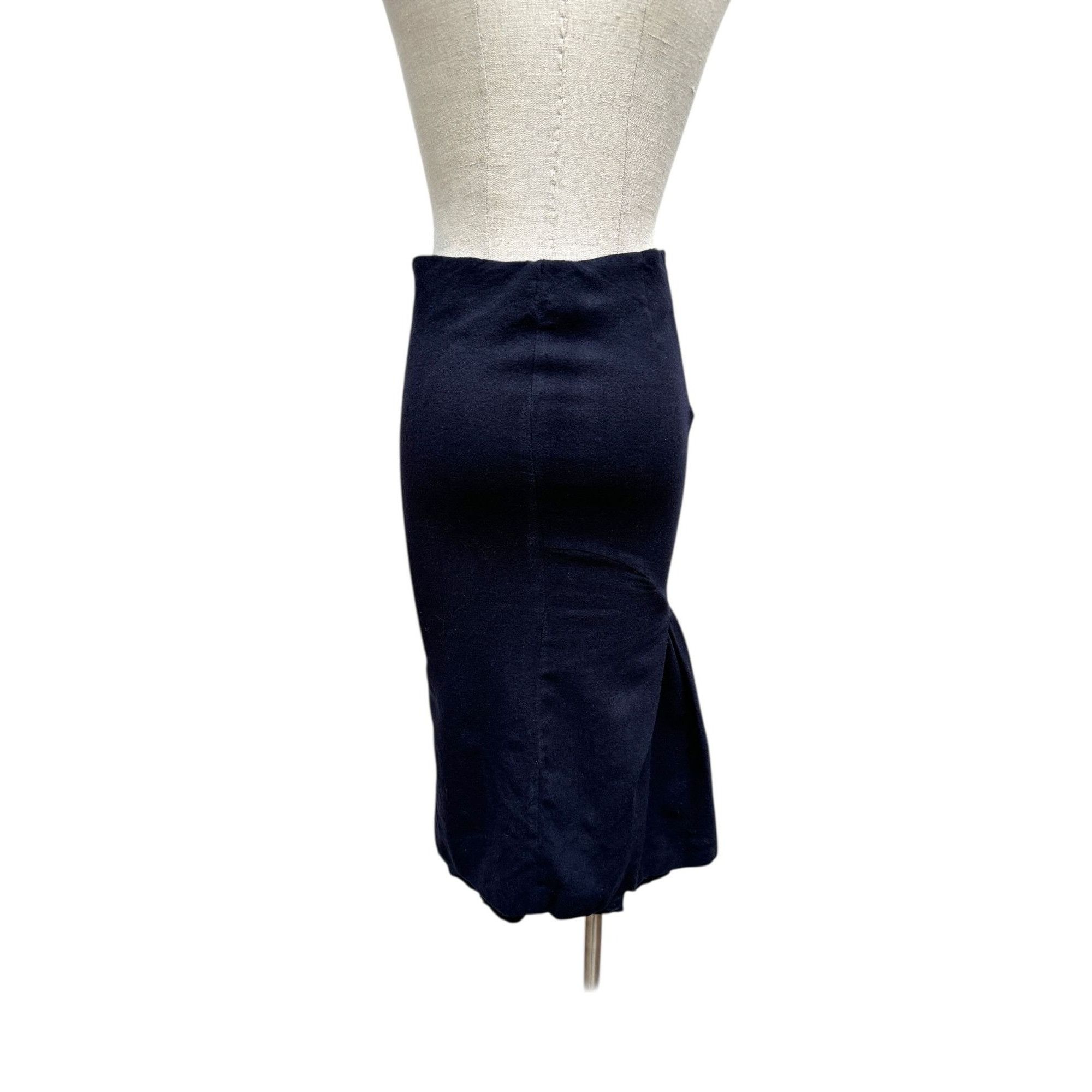Alexander McQueen FW 2005 Navy Wool Skirt Size 26" / US 2 / IT 38 - 3 Thumbnail
