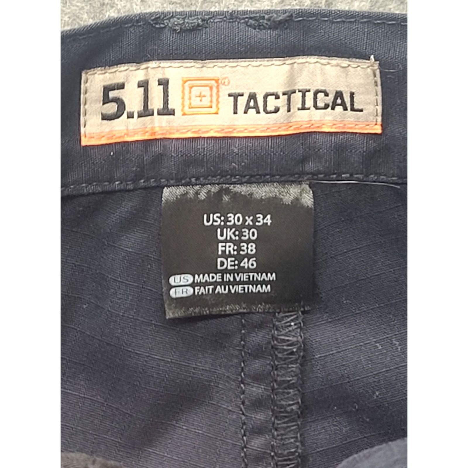 Vintage 5.11 Tactical Apex Pants Womens 4 Tall 28x34 Cargo Straight Leg Twill Cotton Polyester Blue Regular Fit Mid Rise"} Size 27" / US 4 / IT 40 - 2 Thumbnail