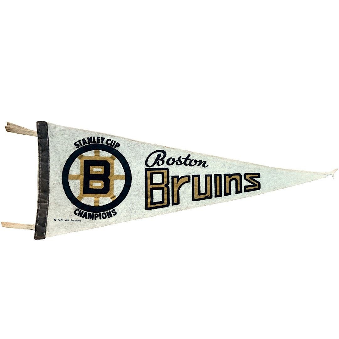 NHL Boston Bruins 1970 NHL Hockey Stanley Cup Champions Pennant Size ONE SIZE - 1 Thumbnail