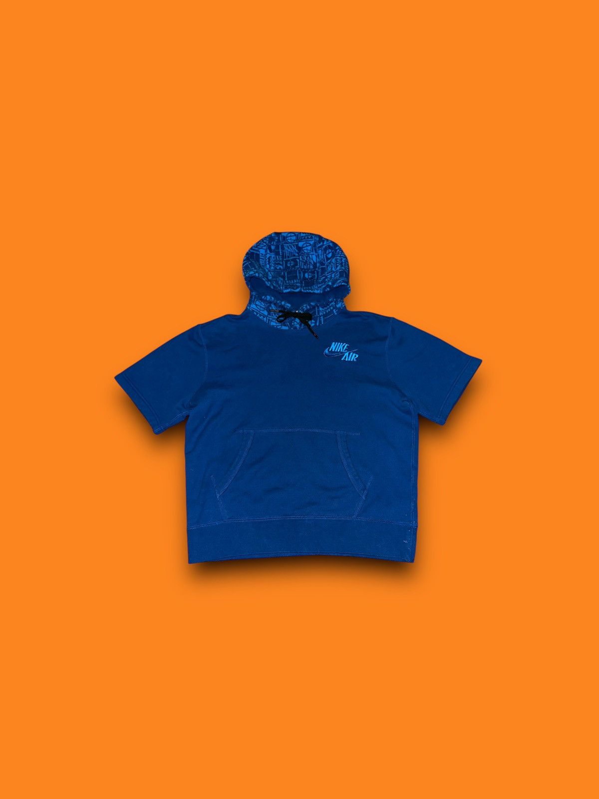 Nike Nike Air short sleeve pullover patterned hoodie Royal Blue Size US M / EU 48-50 / 2 - 1 Thumbnail