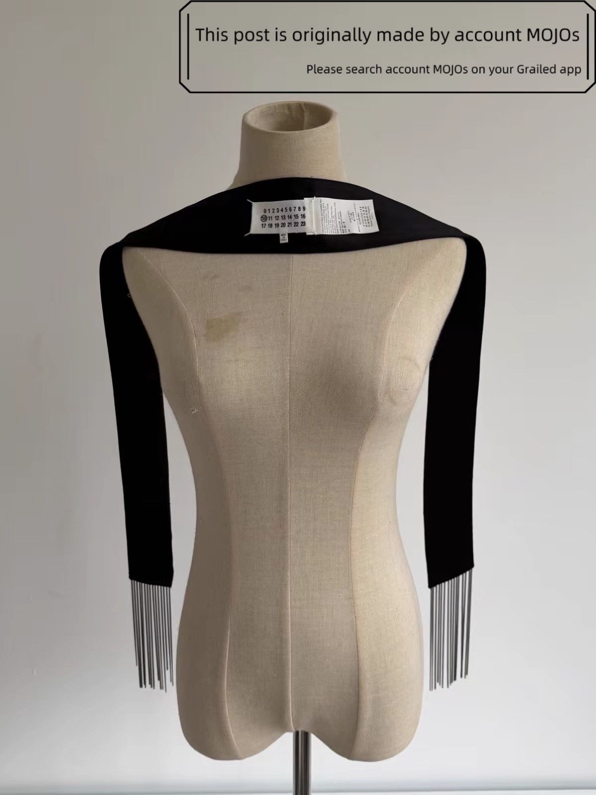 Maison Margiela Maison Margiela 14AW Silk Chain Attached Scarf mojos Size ONE SIZE - 6 Thumbnail