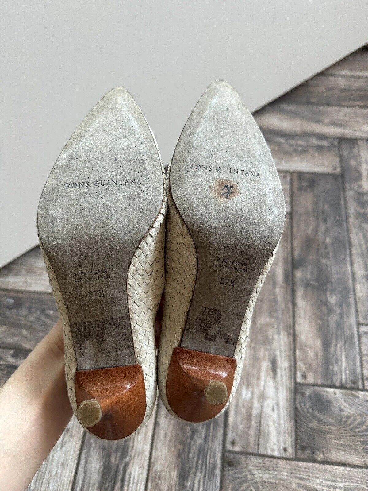 Pons Quintana Pons Quintana Summer Braided Heels Leather Shoes Size US 7.5 / IT 37.5 - 8 Thumbnail