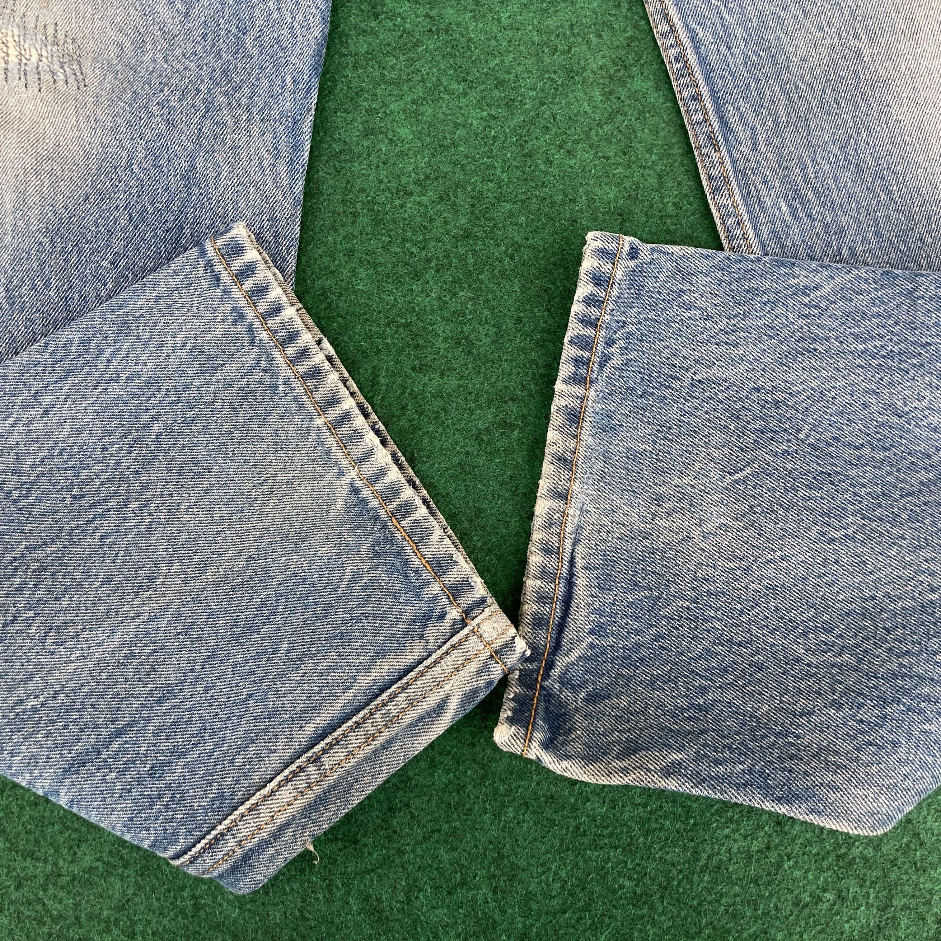 Levi's × Vintage Vtg Levis 501 Distressed Ripped Sz 34 Denim Jeans Size US 34 / EU 50 - 10 Thumbnail