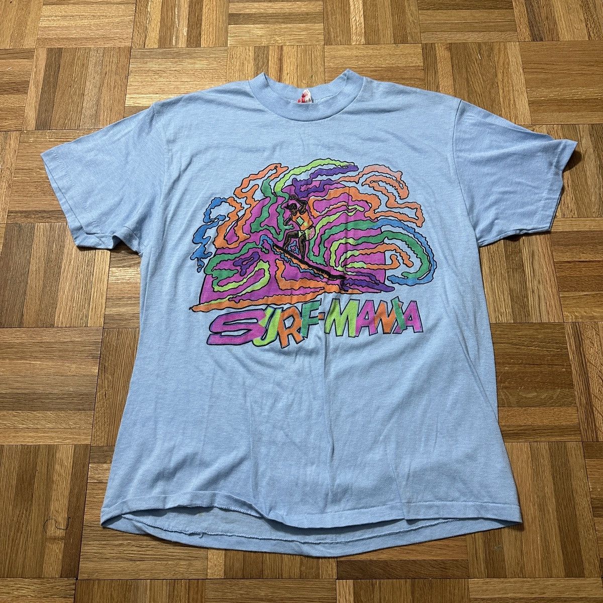 Vintage Vintage Surf Mania tee Size US XL / EU 56 / 4 - 1 Thumbnail