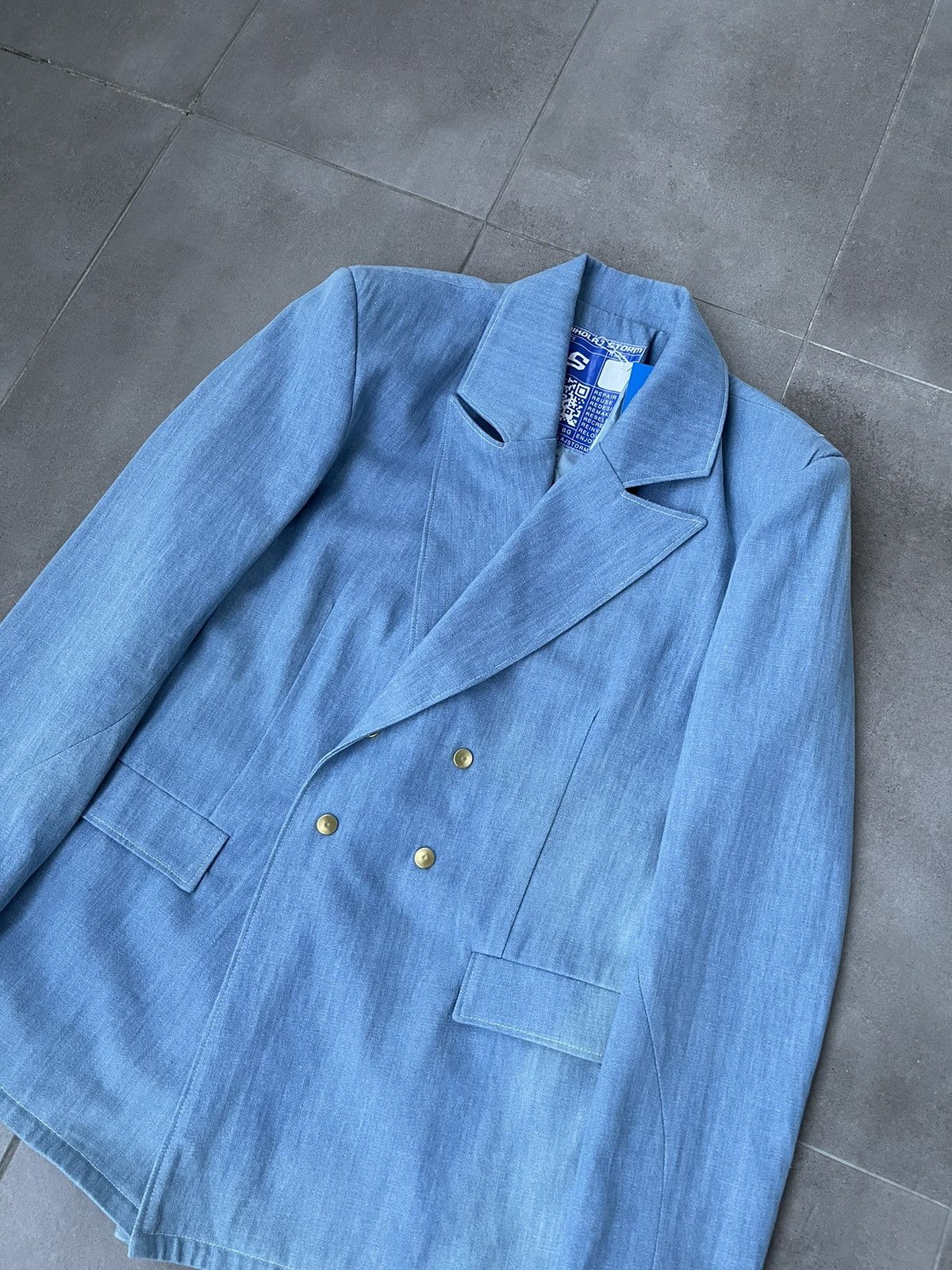 Other !DS! SS23 Nikolaj Storm Hydra Light Denim Bazer Jacket Size 36R - 12 Thumbnail