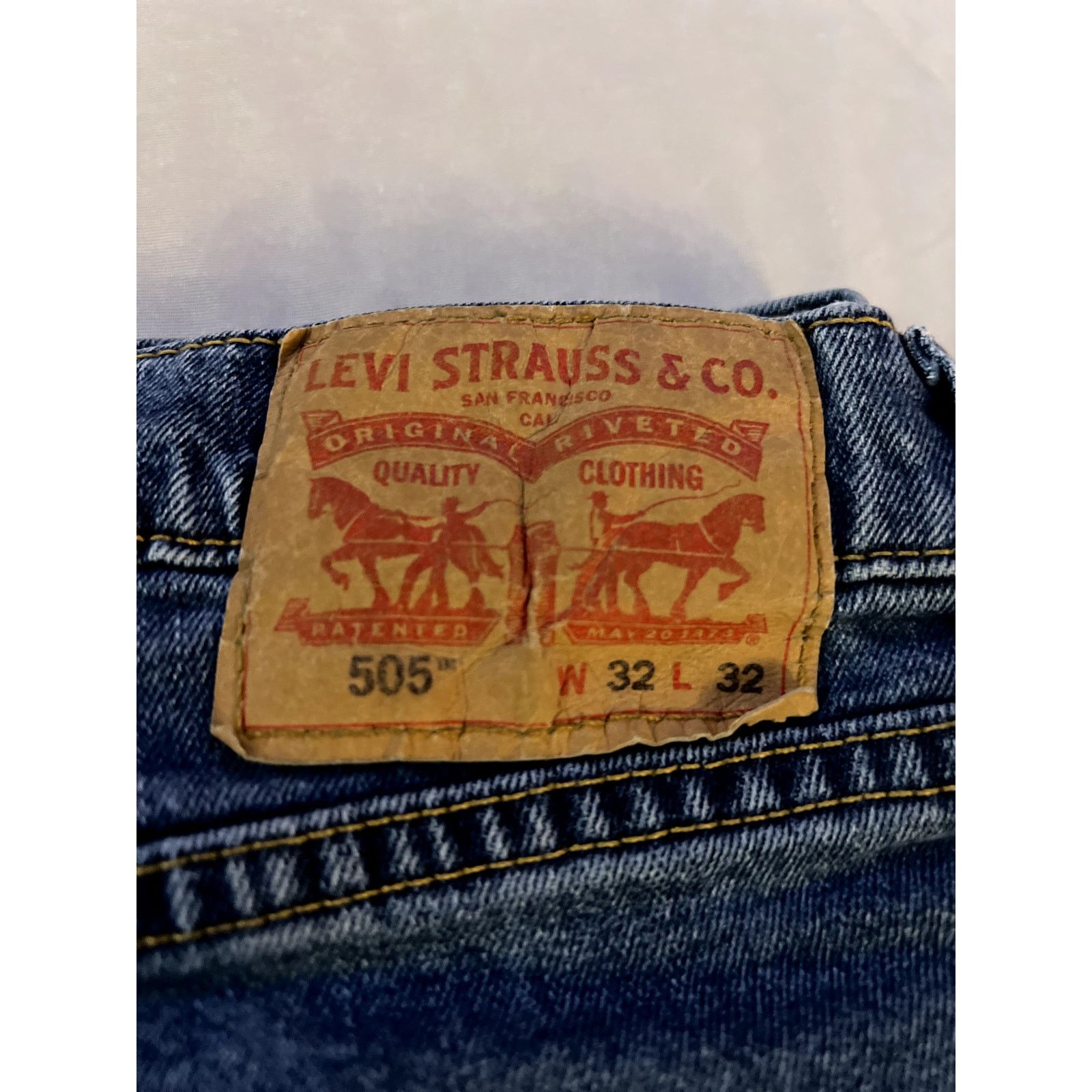 Levi's Levi's 505 Men's Jean W32L32 Original Fit Straight Leg Pants Size US 32 / EU 48 - 4 Thumbnail