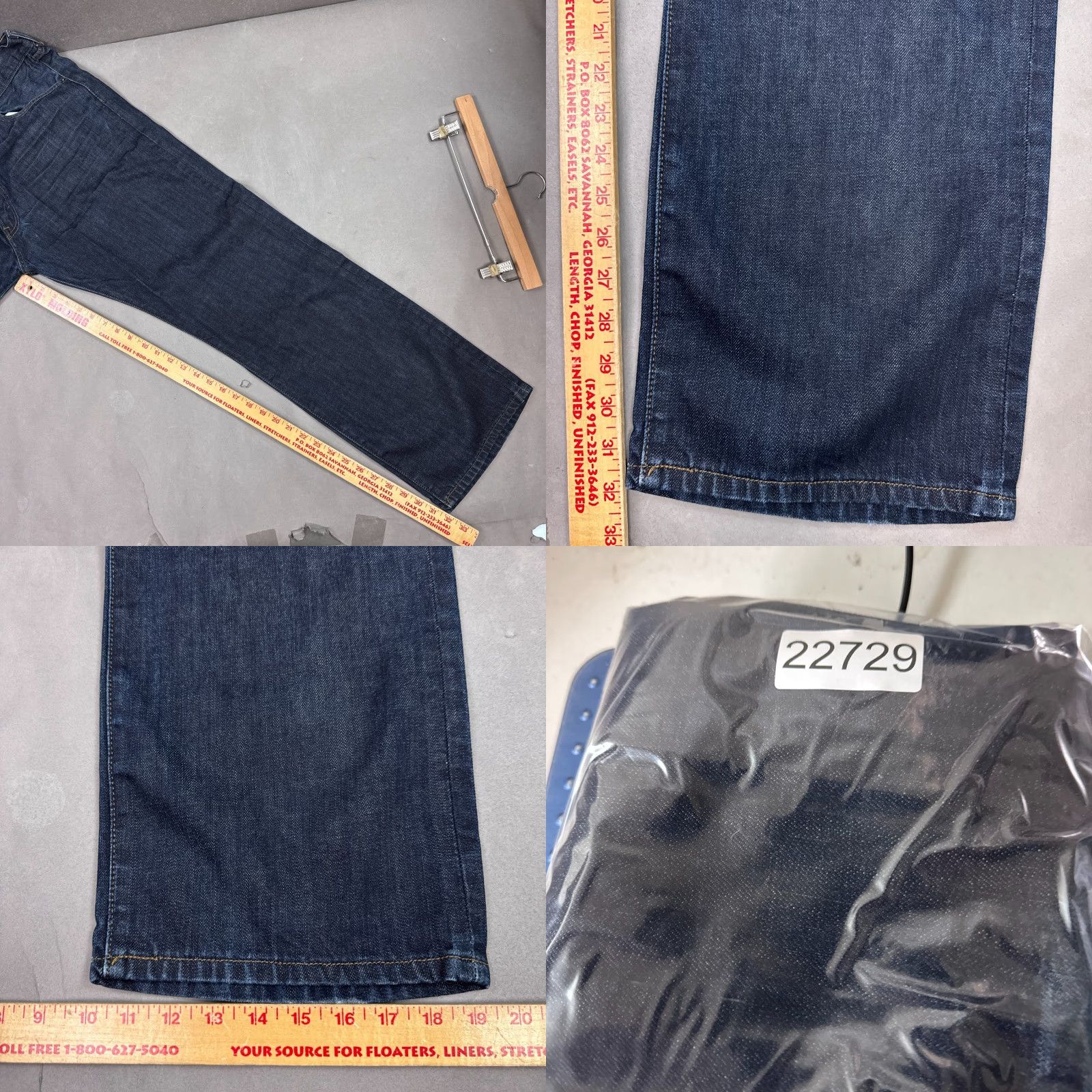 Levi's Levi's 501 Jeans Mens 40x32 Blue Button Fly Faded Denim Pants Raw Indigo Faded - 501 Series - Regular Size - Jeans Size US 40 / EU 56 - 10 Thumbnail
