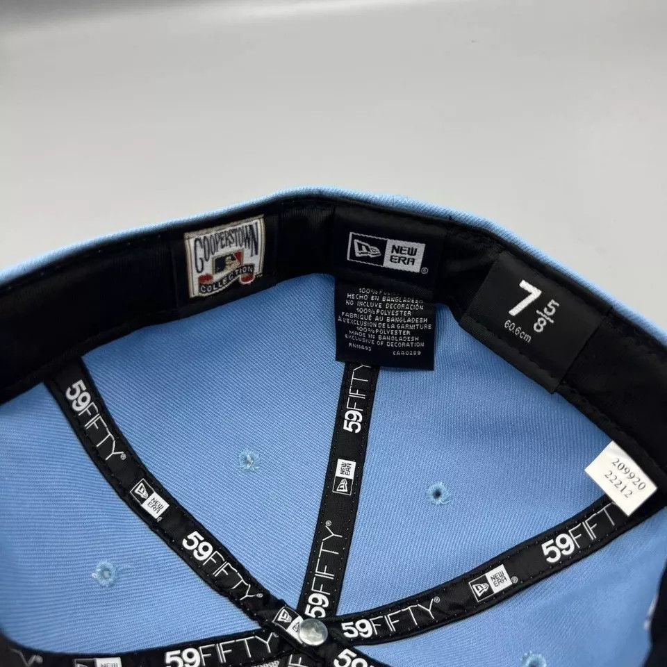 New Era Toronto Blue Jays Hat Men 7 5/8 59Fifty New Era Fitted Cap Size ONE SIZE - 4 Thumbnail