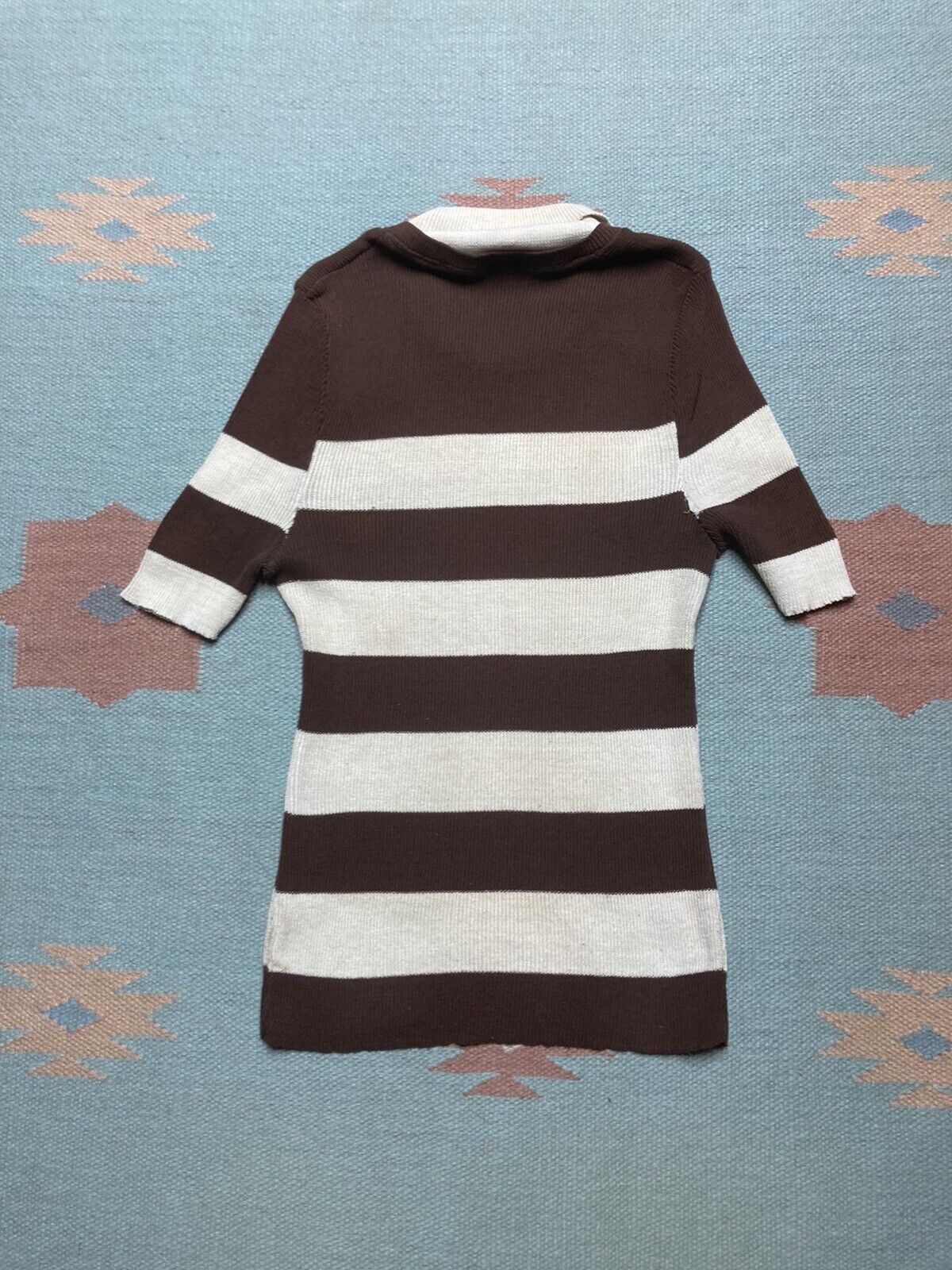 Vintage 70s ribbed t shirt striped sweater dagger women’s S baby tee Size S / US 4 / IT 40 - 6 Thumbnail