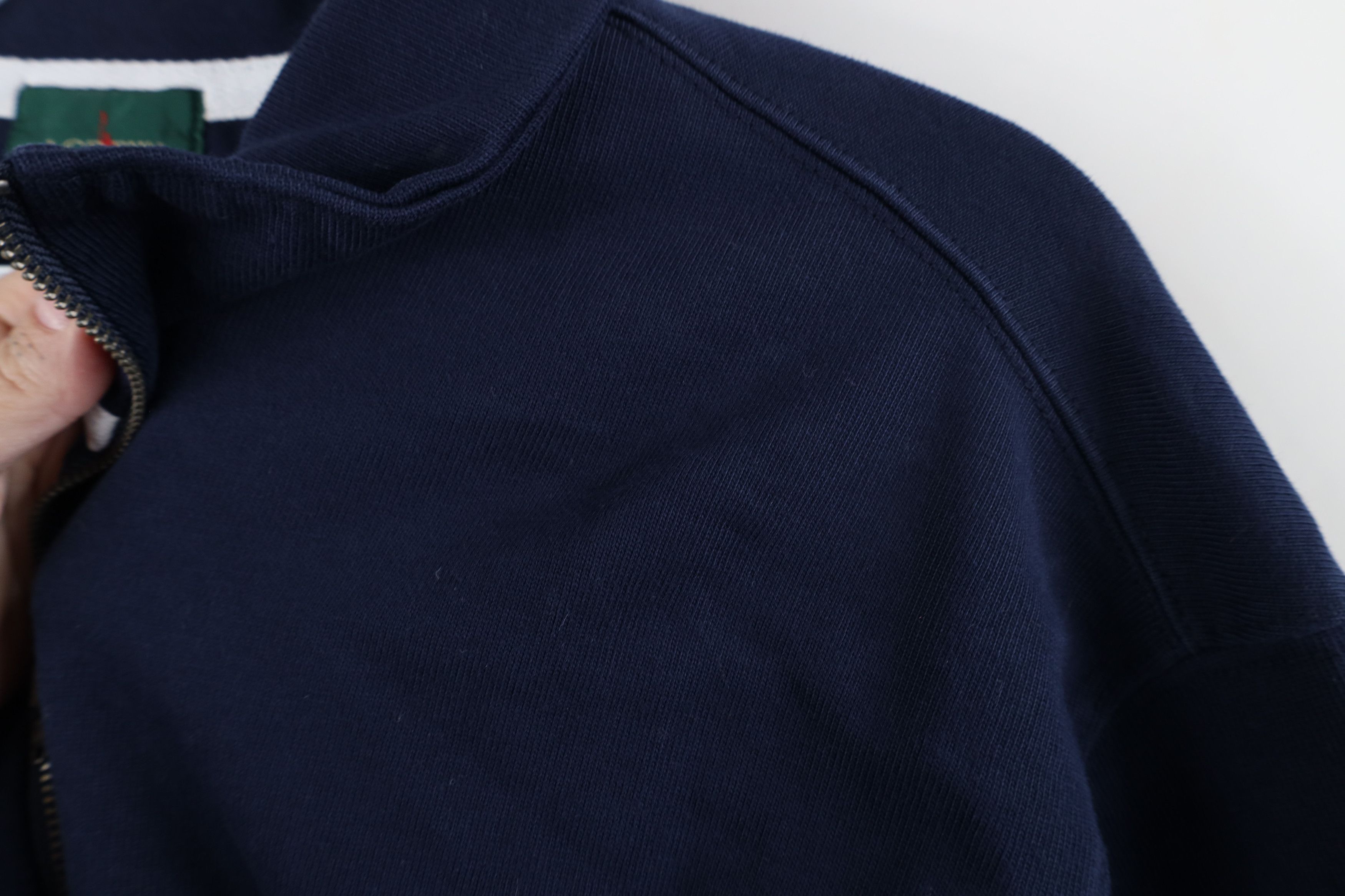 J.Crew × Vintage Vintage J Crew Elbow Patch Half Zip Pullover Sweater Blue Size US XL / EU 56 / 4 - 6 Thumbnail
