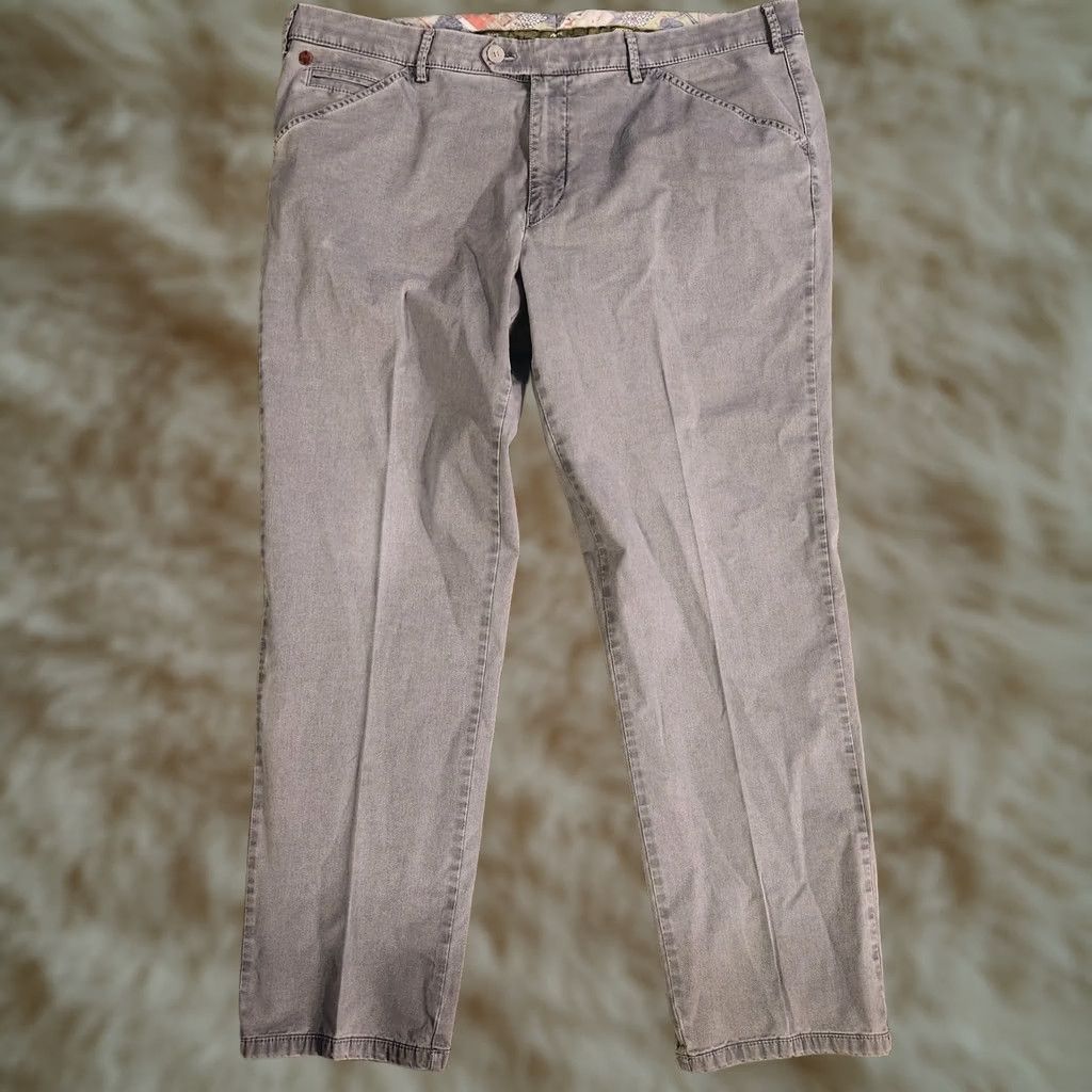 Vintage Meyer Chicago Mens 40x29 Trouser Beige Khaki Cotton Stretch Smart Casual Pants City Wear Mens Straight Leg 29 Inseam Regular Size 40 Lightweight AI Size US 40 / EU 56 - 1 Thumbnail