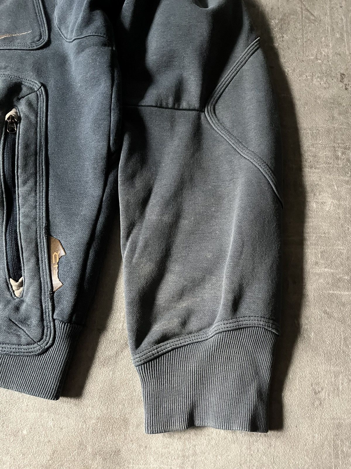 Nike × Vintage Nike vintage zip sweatshirt rare blue-green Size US S / EU 44-46 / 1 - 3 Thumbnail