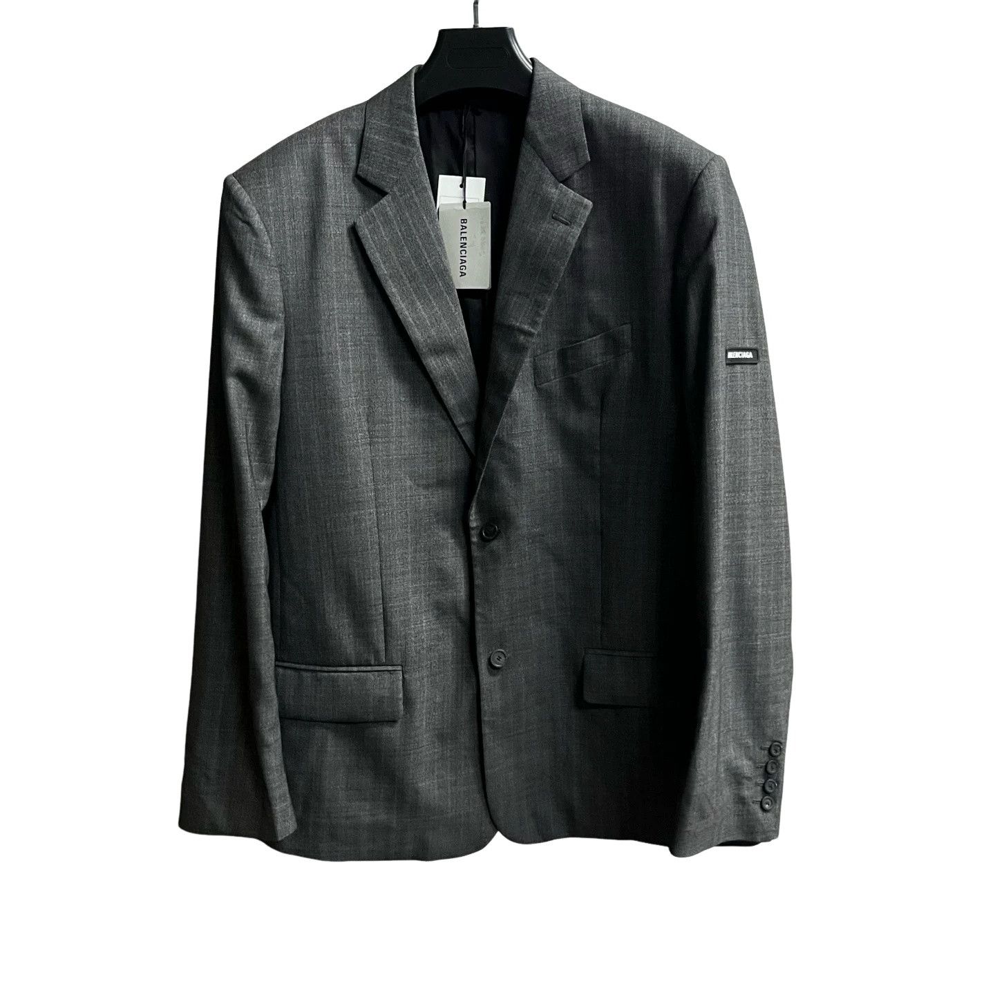 Balenciaga Balenciaga Gray Prince of Wales Blazer Size 36R Size 36R - 1 Thumbnail