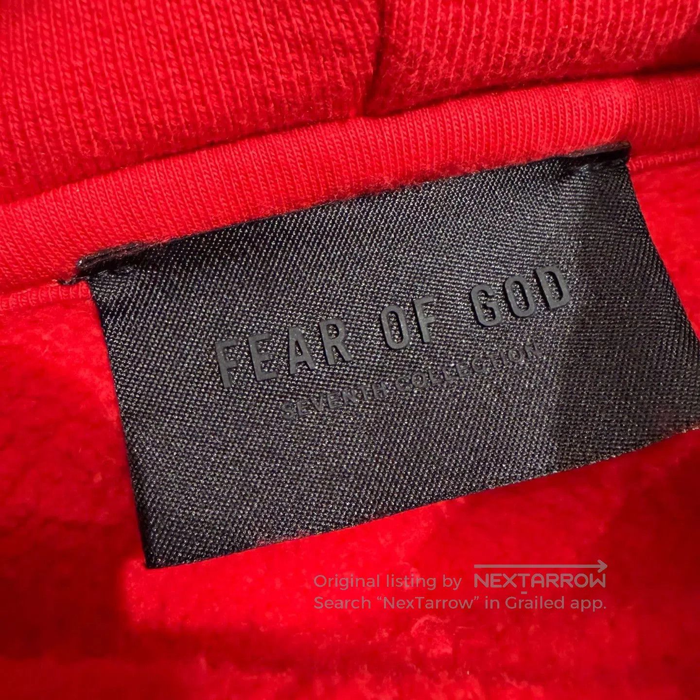 Fear of God Fear of God 7th Season Vintage Red Hoodie. Size US XS / EU 42 / 0 - 4 Thumbnail