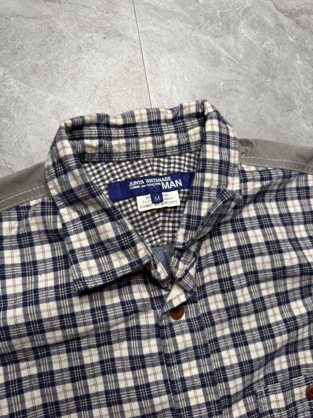 Junya Watanabe Junya Watanabe Plaid Elbow Patch Shirt Size US M / EU 48-50 / 2 - 5 Thumbnail