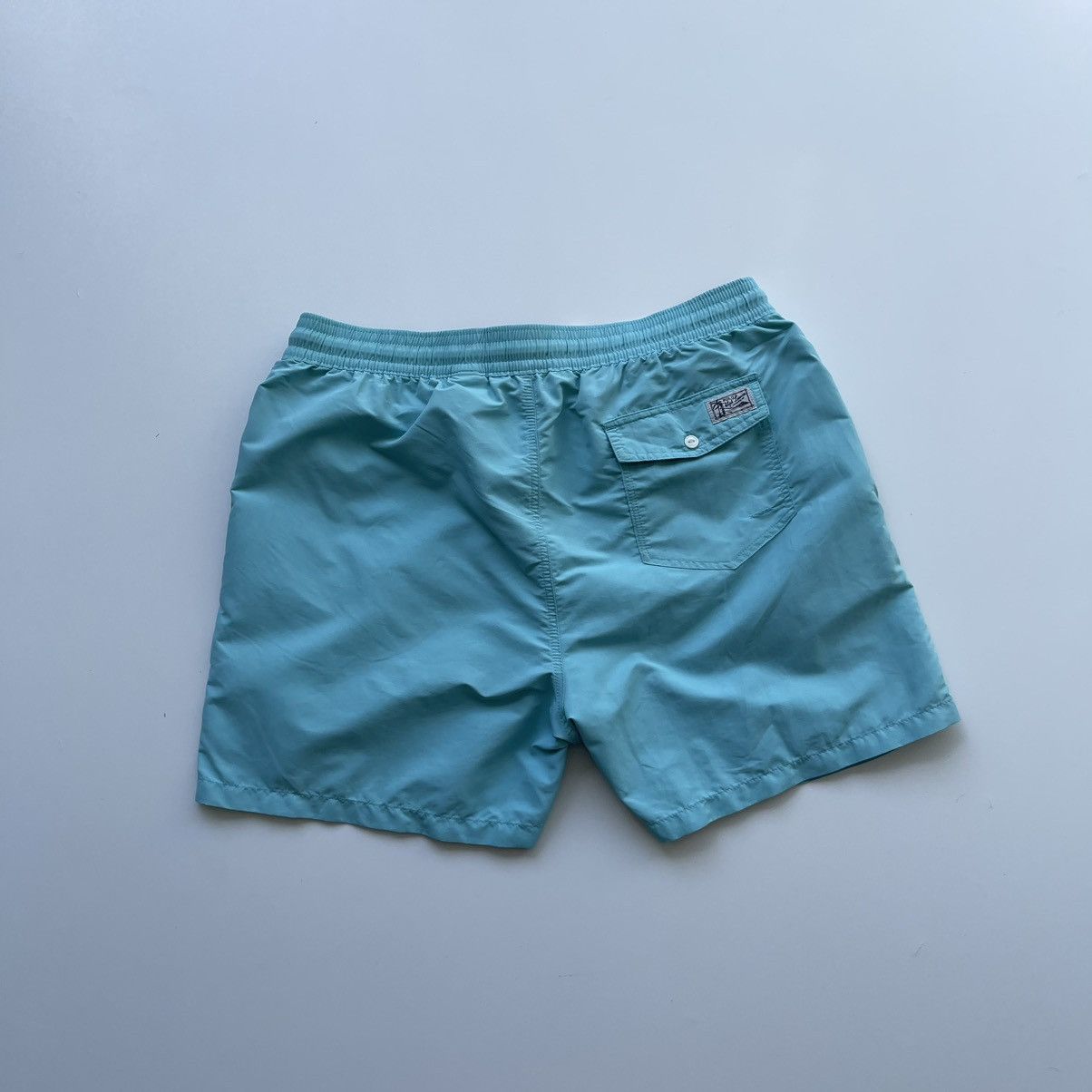 Polo Ralph Lauren × Ralph Lauren Polo Ralph Lauren Nylon Logo Swim Shorts Turquoise Size US 38 / EU 54 - 3 Thumbnail
