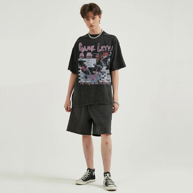 Vintage Arcade Gaming Oversized Printed Vintage T Shirt Size US XL / EU 56 / 4 - 3 Thumbnail