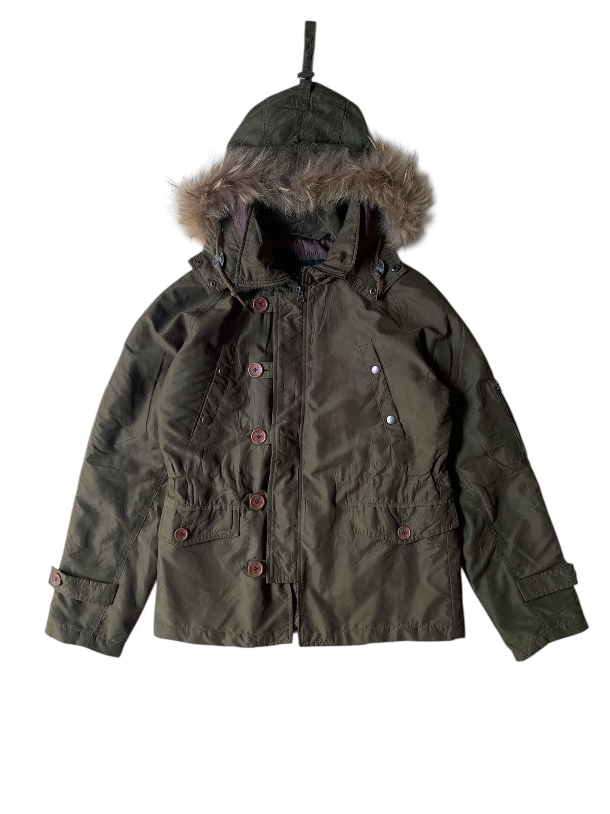 Le Grande Bleu (L.G.B.) Japanese brand beno racoon fur bomber jacket Size US L / EU 52-54 / 3 - 1 Thumbnail