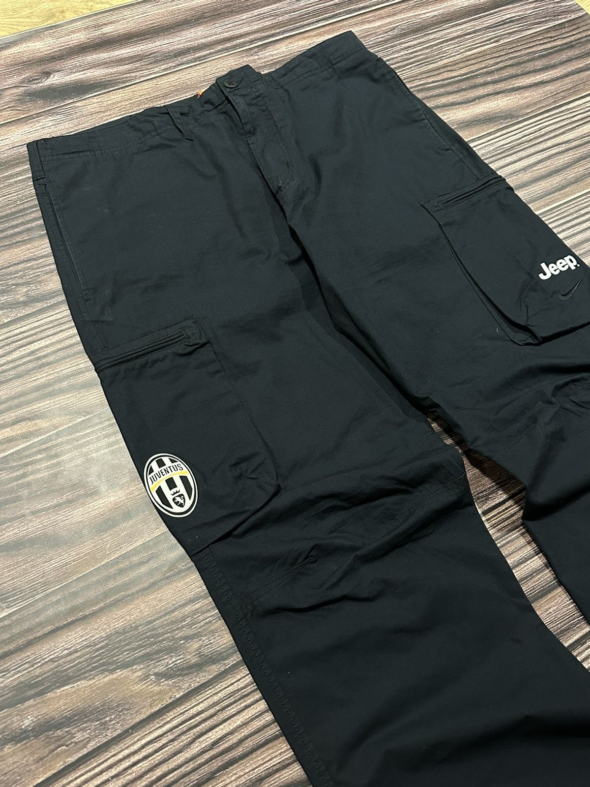 Nike × Vintage Vintage Nike Denim Pants Cargo Soccer football Juventus Size US 38 / EU 54 - 2 Thumbnail