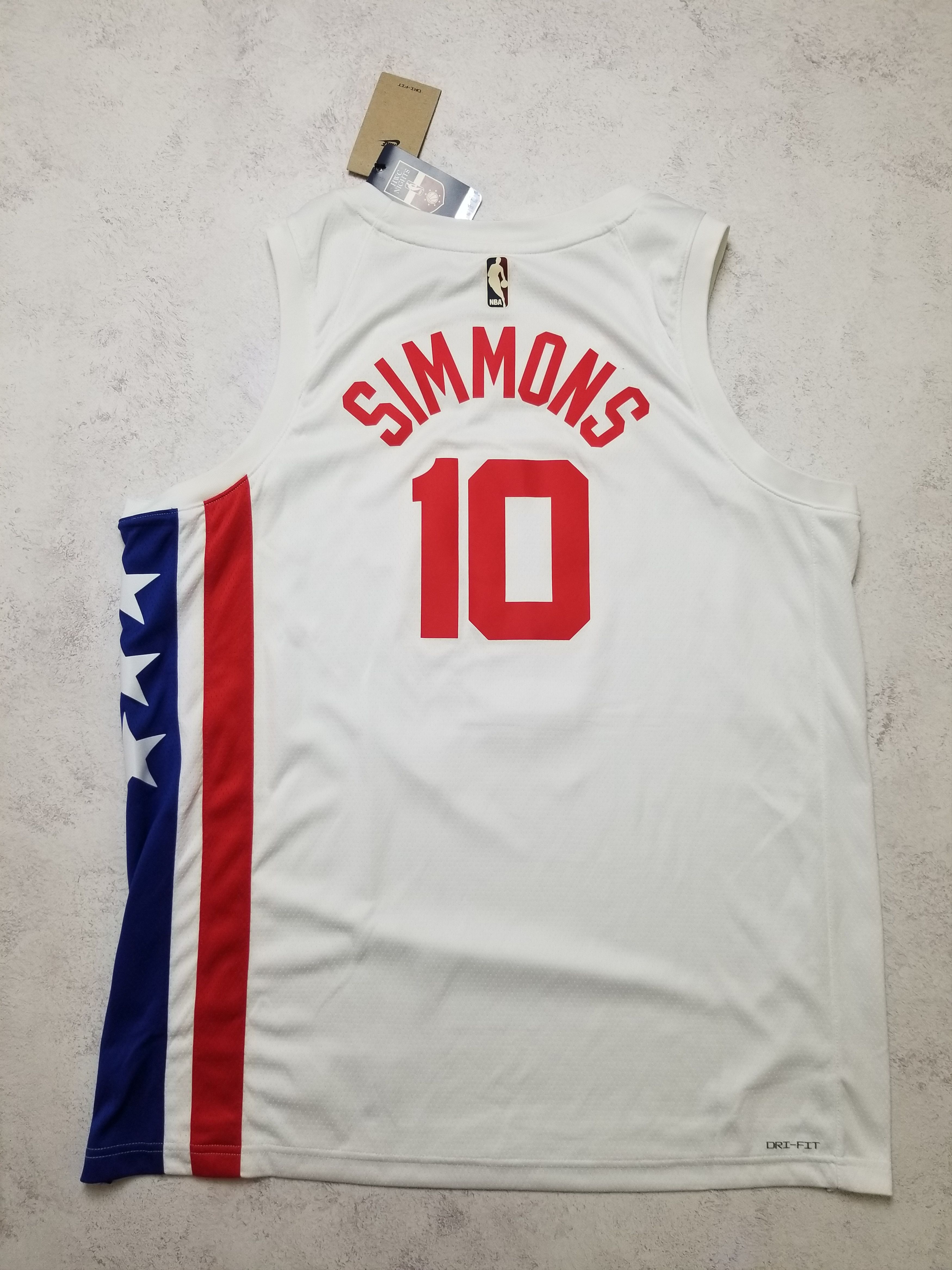 Nike NBA Brooklyn Nets Simmons HWC Swingman Jersey DO9444-101 Size US XL / EU 56 / 4 - 3 Thumbnail