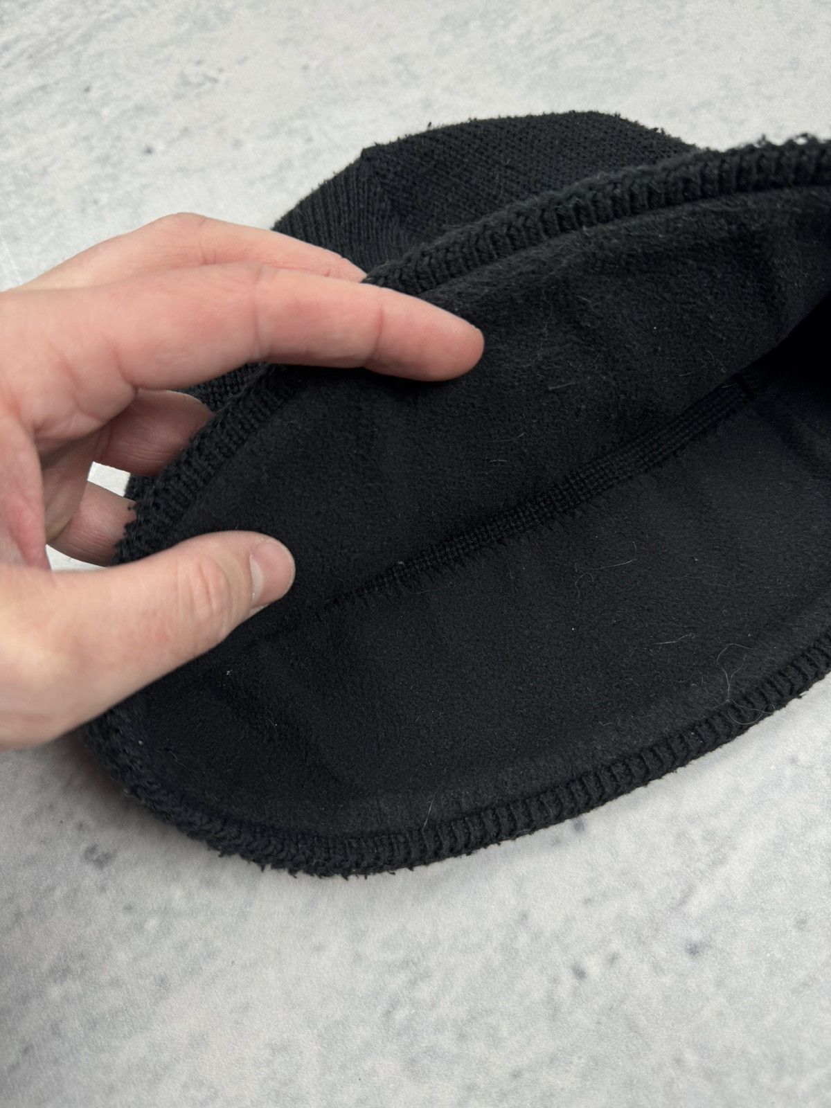 The North Face Outdoor The North Face unisex fleece cotton hat black beanie Size ONE SIZE - 3 Thumbnail