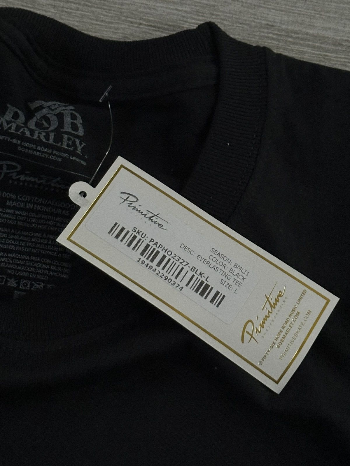 Bob Marley × Primitive Primitive x Bob Marley Everlasting Black Tee Sz L Large Size US L / EU 52-54 / 3 - 4 Thumbnail