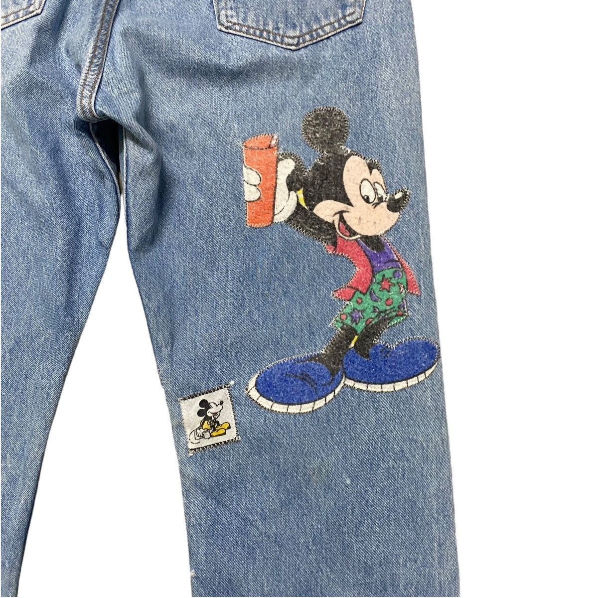 Levi's Vintage 90s Mickey X Levis 501 Lightwash Jeans Size US 33 - 14 Thumbnail