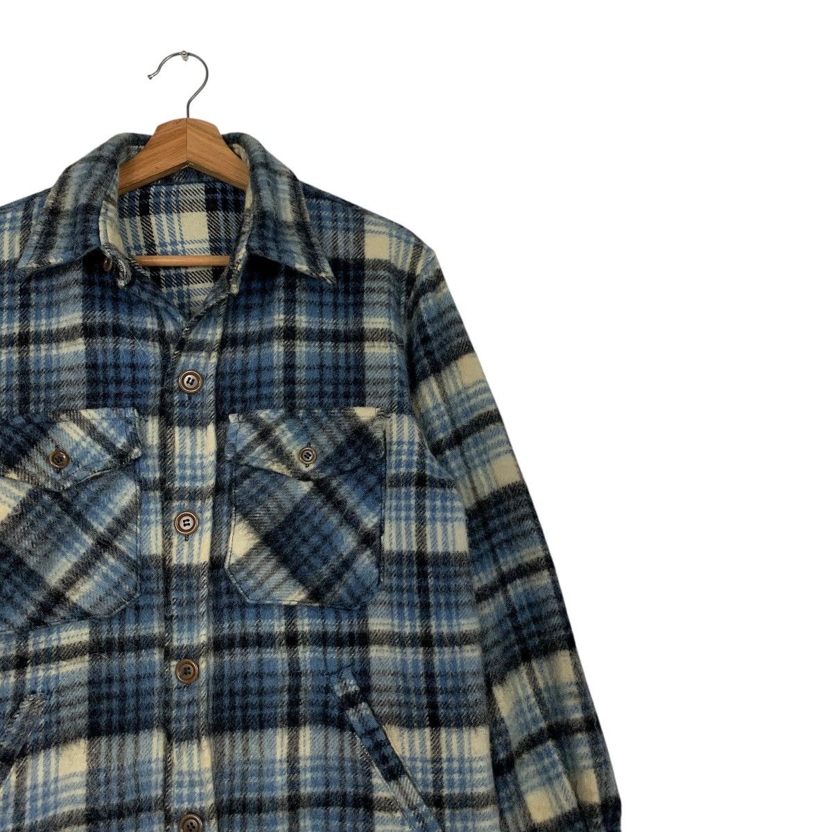 Van 90’s VAN JAC Workwear Blue Tartan Flannel Jacket #2303-C102 Size US L / EU 52-54 / 3 - 6 Thumbnail