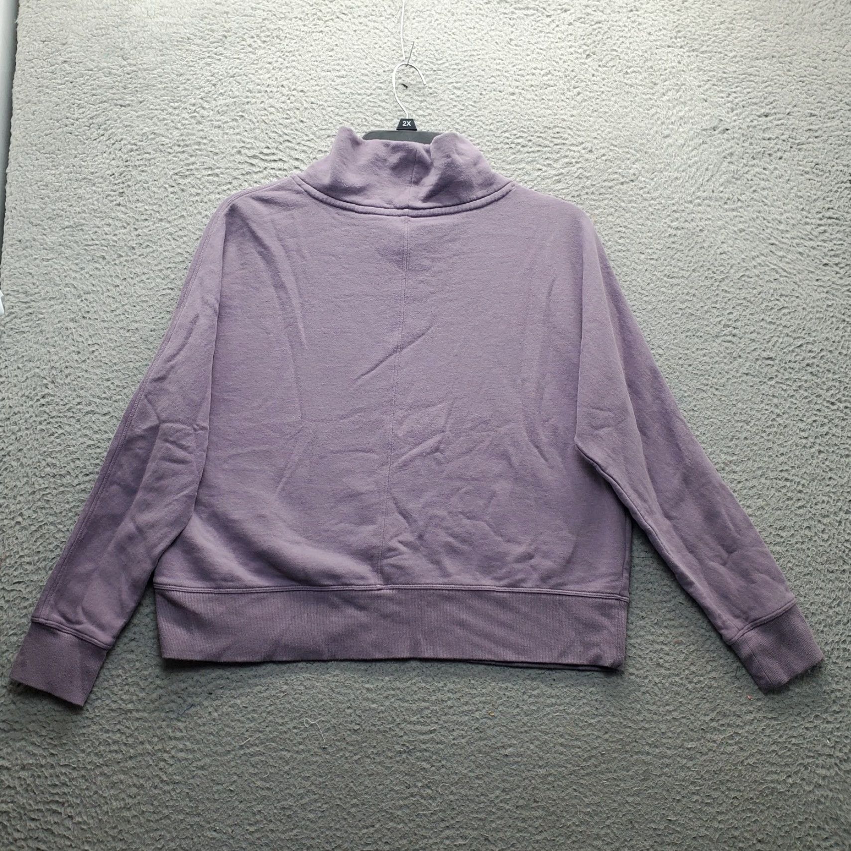 Calvin Klein Calvin Klein Womens Sweatshirt M Purple Fleece Lined Cowl Neck Pullover Long Sleeve Logo Casual Activewear Shirt Size M / US 6-8 / IT 42-44 - 2 Thumbnail