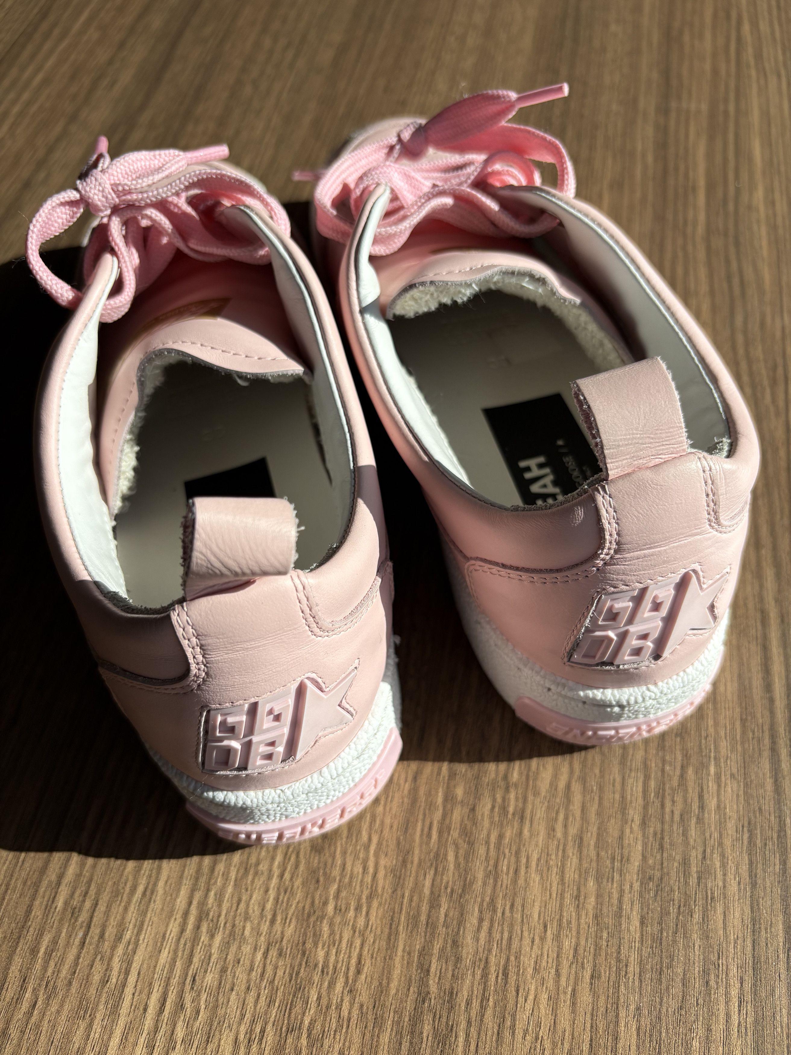Golden Goose Golden Goose Women’s Yeah Low Top Pink Leather Size US 8 / IT 38 - 4 Thumbnail