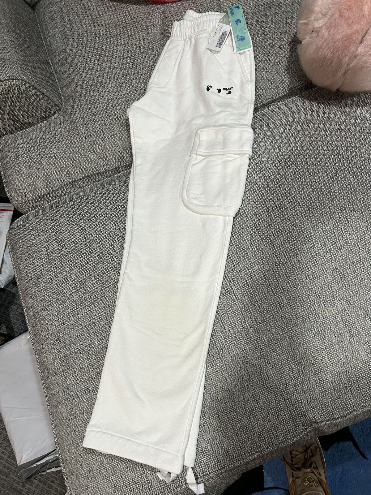 Off-White Off-White Cargo Sweatpants Size US 30 / EU 46 - 2 Thumbnail
